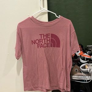 the north face pink tshirt